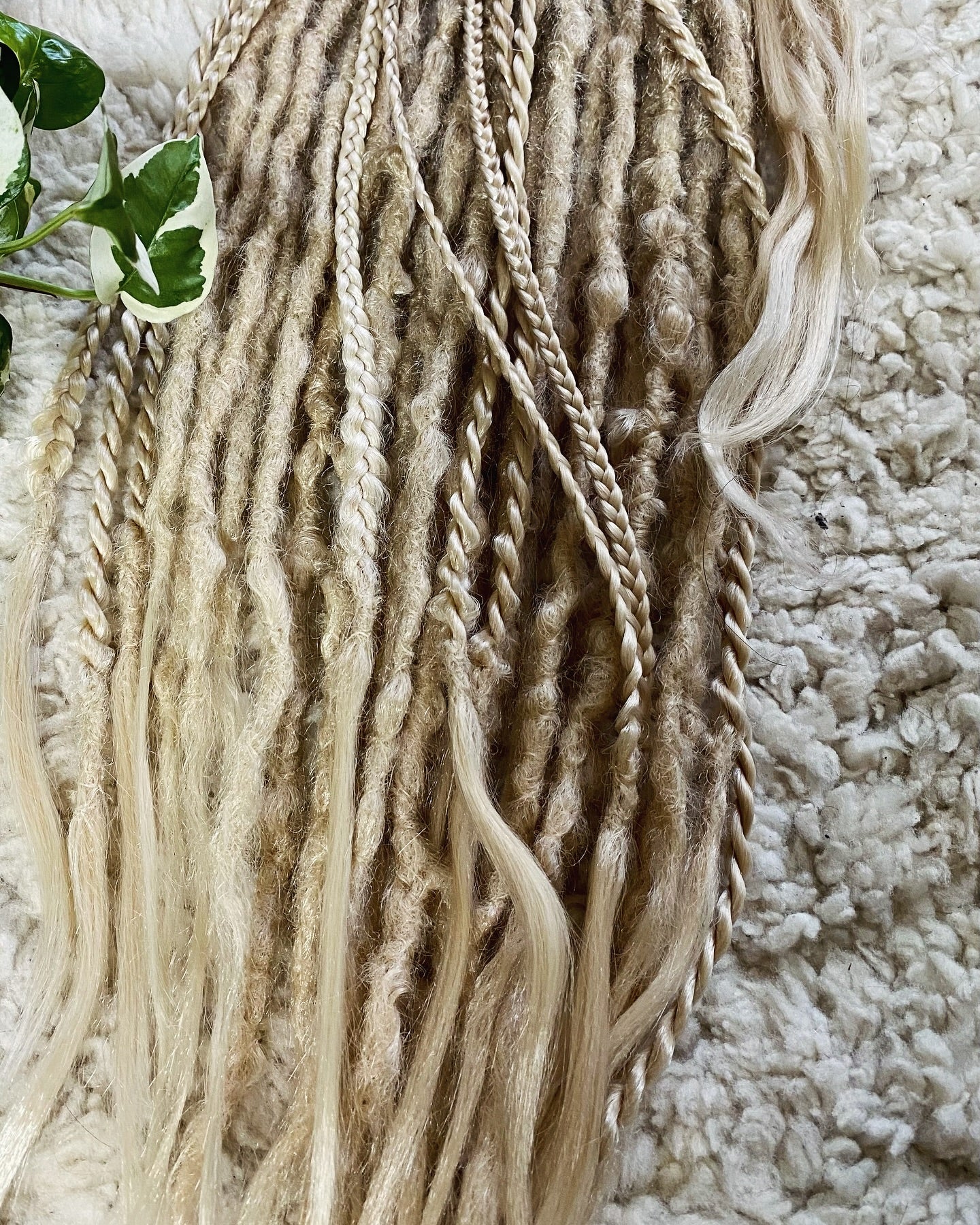 Light Sandy Blonde Synthetic Dread Set