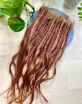 Human Hair Dreadlock Extension - Amber Copper